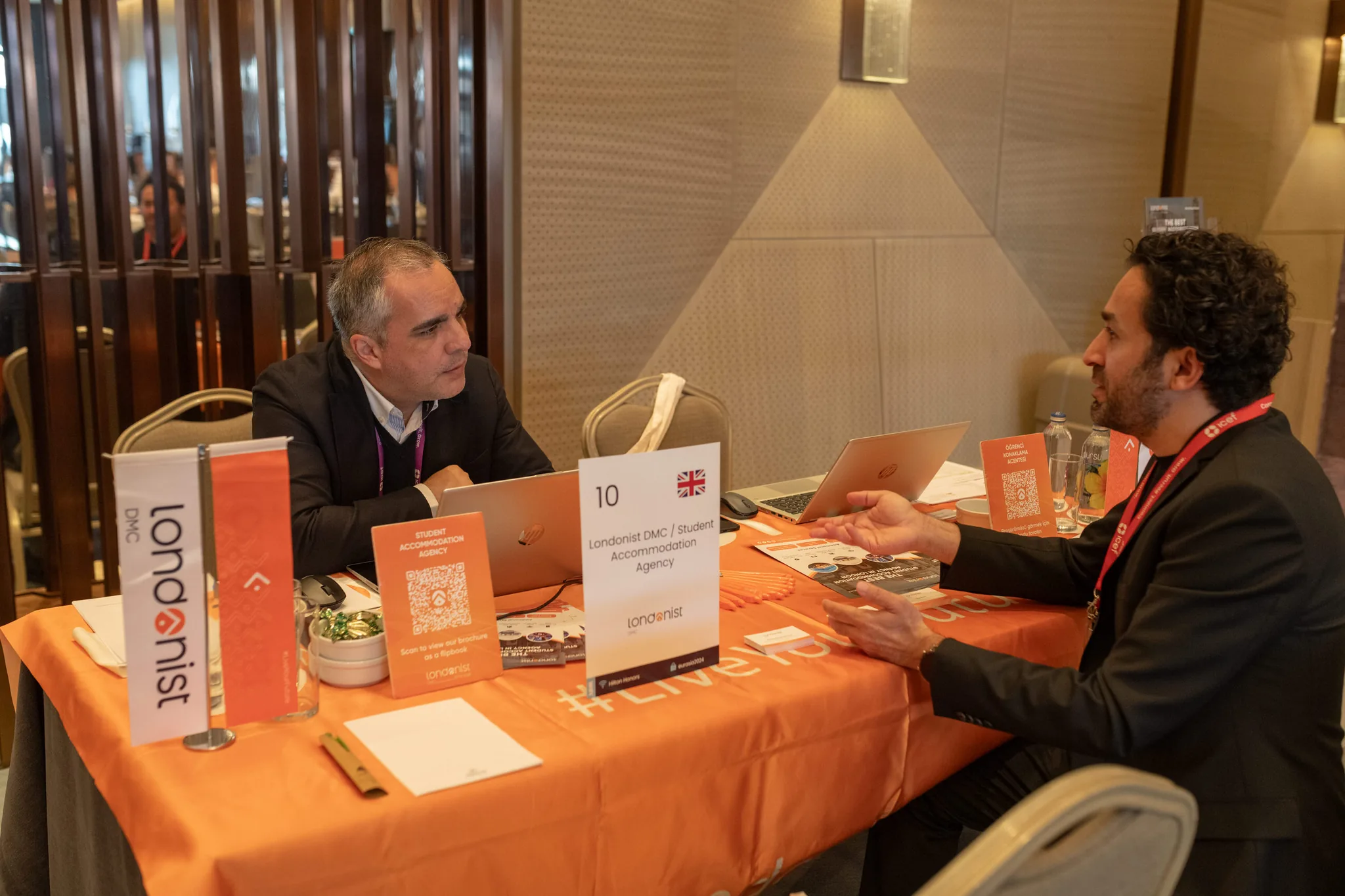 Moderated panel at an Istanbul B2B event