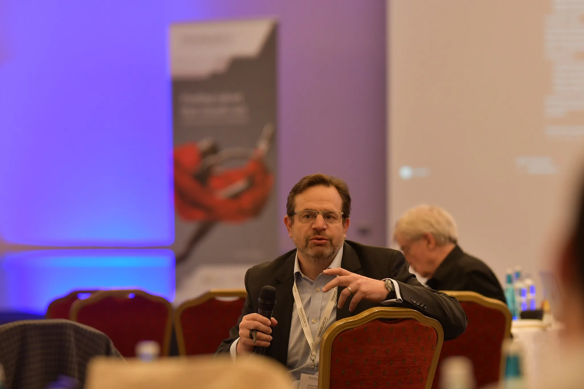 Executives in a roundtable discussion at an Istanbul event