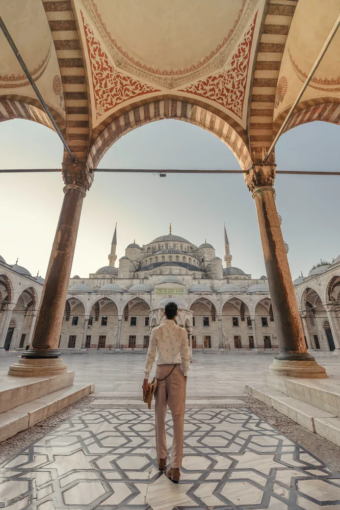 Vacation portrait near the Hagia Sophia, Istanbul
